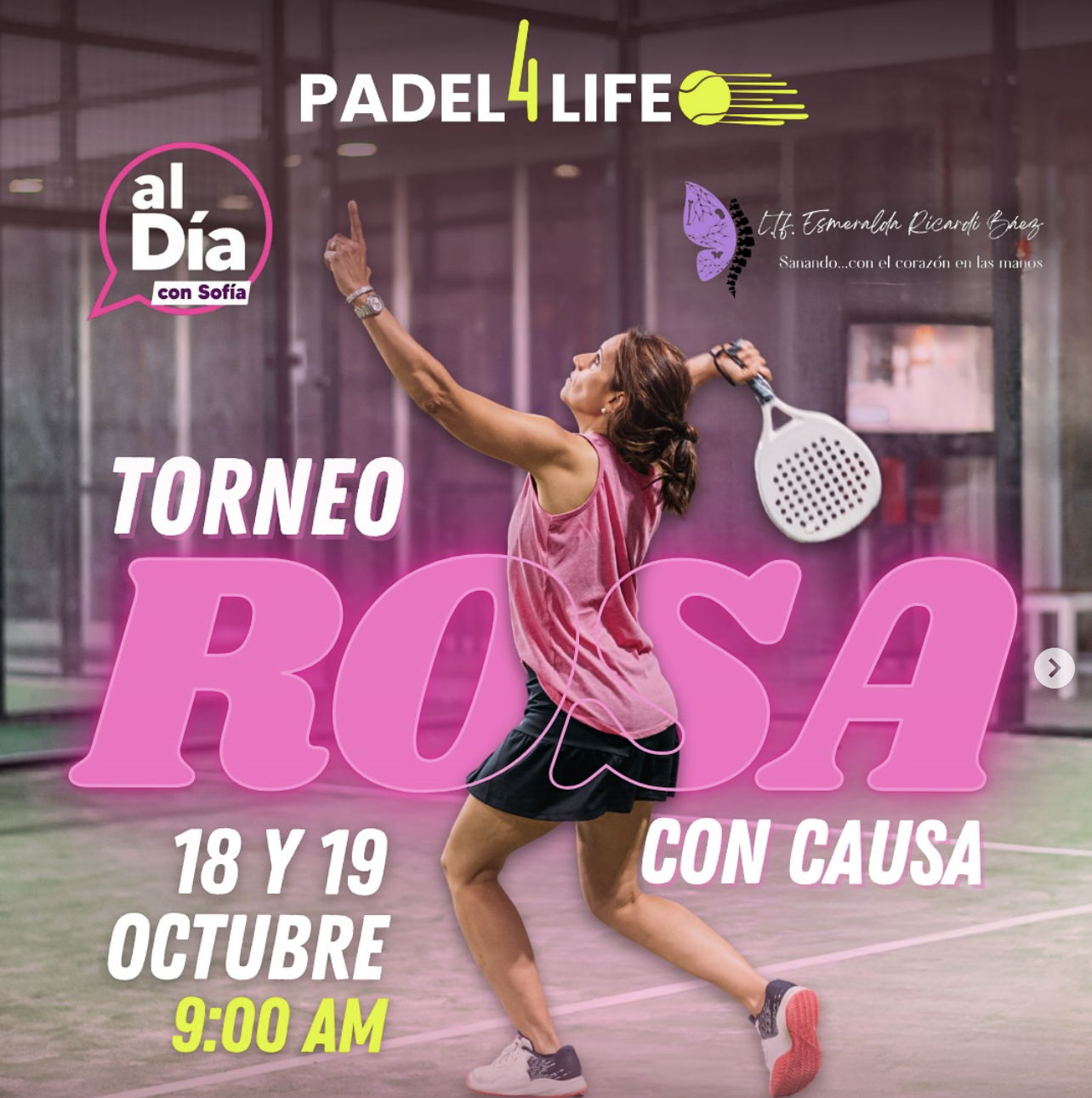 Torneo de pádel con causa — 18–19 de octubre